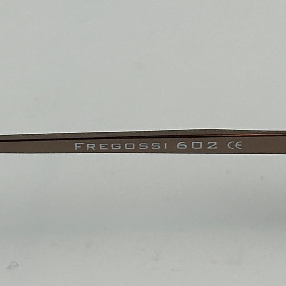 Fregossi 602 Unisex Eyeglasses Frame Shiny Brown Metal Half Rim 50-18-135 mm - Picture 8 of 9